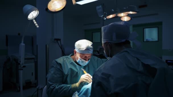 Opération Modification Région Oculaire Visage Clinique Médicale Les Médecins Font — Video