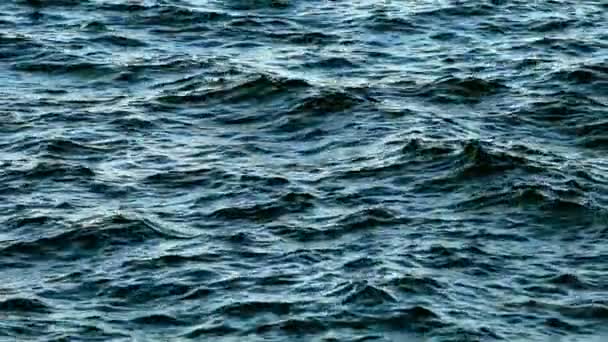 Superfície Água Mar Azul Mar Ondas Superfície Macia Fundo Abstrato — Vídeo de Stock