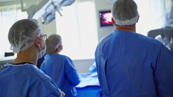 Кімната Хірургії Роботизованою Машиною Автоматизація Робота Ручної Машини Операційній Кімнаті — стокове відео