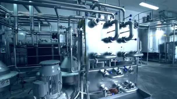 工业制造业工厂 奶业设备乳品厂 — 图库视频影像