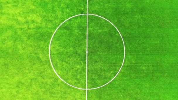 Lapangan Sepak Bola Stadion Latar Belakang Hijau Lapangan Sepak Bola — Stok Video