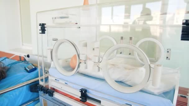 Nyfödd Skyltdocka För Träning Medicinsk Träning Simulering Skyltdocka Baby Dockläggning — Stockvideo