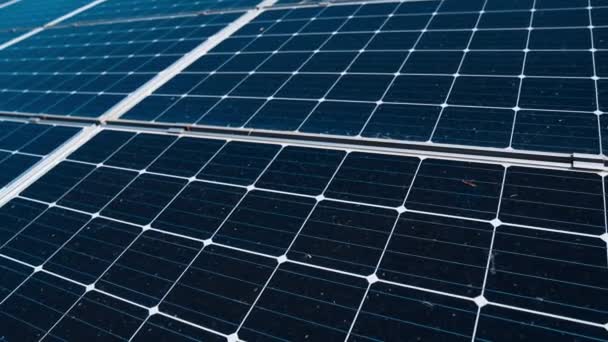 Sonnenenergietechnologien Und Alternative Stromerzeugung Photovoltaische Sonnenlichtenergie — Stockvideo