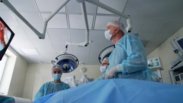 Serviço Emergência Cirurgia Para Tratamento Saúde Monitorização Saúde Dos Doentes — Vídeo de Stock
