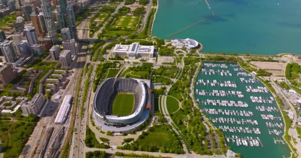 Soldier Field Chicago Bears Stadium Chicago Illinois Grand Stade Dans — Video