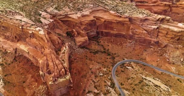 Fantastische Aufnahme Des Bryce Canyon Utah Usa Straße Fuße Der — Stockvideo