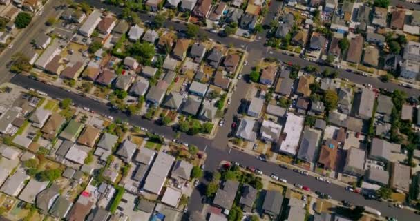 Landschap Van Residentiële Wijk Los Angeles Californië Verenigde Staten Vliegen — Stockvideo