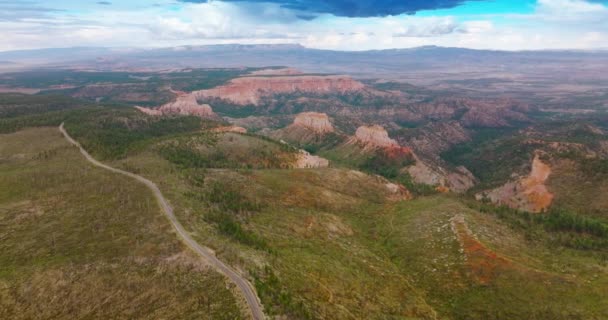 Vast Territory Stunning National Park Zion Utah Usa Amazing Mountainous — Stock Video