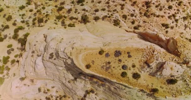 Dry Lifeless Landscape Deserted Territories National Park Utah Usa Circle — Stock Video