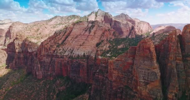 Impresionantes Enormes Rocas Diversos Colores Tonos Cañones Del Parque Nacional — Vídeos de Stock