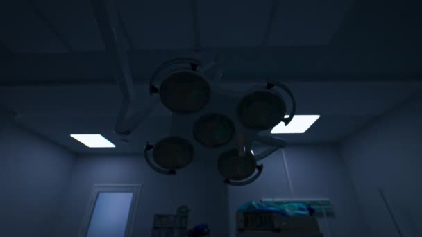 Lámparas Iluminación Techo Sala Cirugía Moderna Amarillo Luz Diurna Para — Vídeos de Stock
