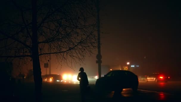 Vida Ciudad Ucraniana Momento Del Apagón Atajos Electricidad Después Las — Vídeo de stock