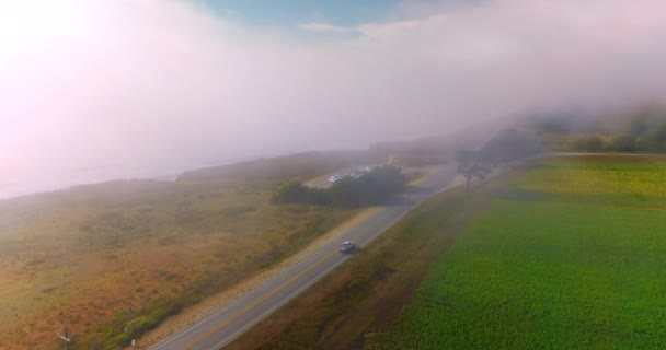Drone Tiro Belas Paisagens Americanas Praia Estado Montara Califórnia — Vídeo de Stock