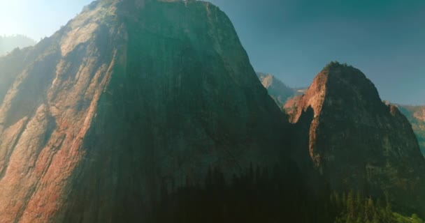 Parc National Montagne Yosemite Paysages Pittoresques Rock Américain — Video