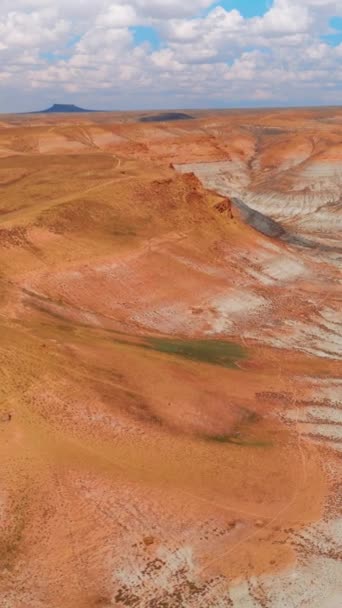 Rocce Valli Deserte Del Wyoming Stati Uniti America Bianco Paesaggio — Video Stock