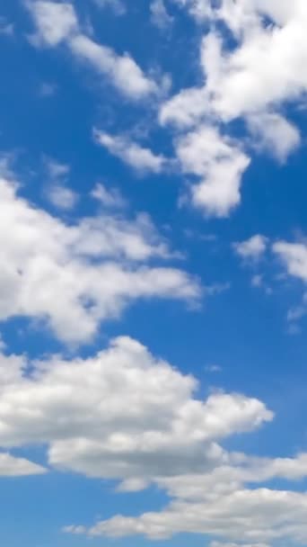 Krásná Transformující Oblačnost Jasně Modré Obloze Fantastický Čas Letního Dne — Stock video