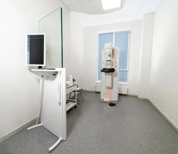 X-ray devices in modern hospital room. Medical devices for radiology.