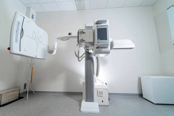 診断における最新技術 ラボコンピュータ機器 — ストック写真
