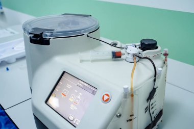 Sağlık hizmetleri için işletim teknolojileri. Hastane ekipmanları modern odada..