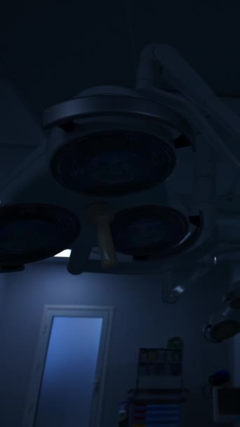 Licht Het Plafond Lampen Van Een Operatiekamer Apparatuur Met Het — Stockvideo