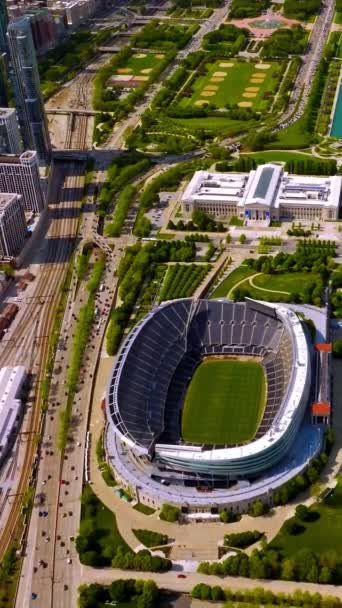 Soldier Field Chicago Bears Stadium Chicago Illinois Grand Stade Dans — Video