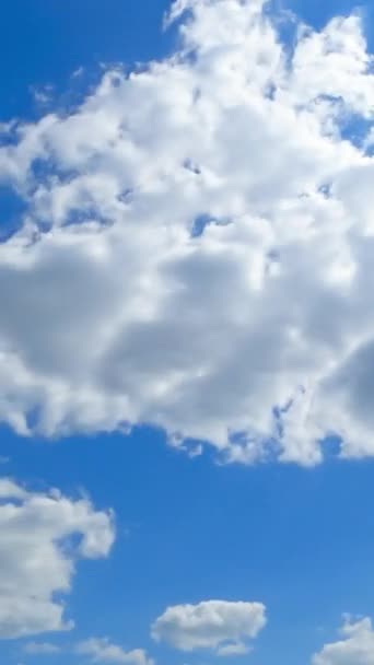Céu Claro Deslumbrante Com Belas Nuvens Timelapse Nuvens Brancas Claras — Vídeo de Stock
