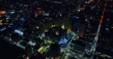 Şehir manzarası. Philadelphia, Pennsylvania, ABD 'nin insansız hava aracı manzarası.