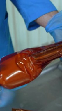 Peynir Üretimi Modern Santral. Süt ürünleri fabrikasında peynir üretim atölyesi