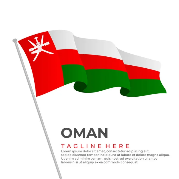 stock vector Template vector Oman flag modern design. Vector illustration