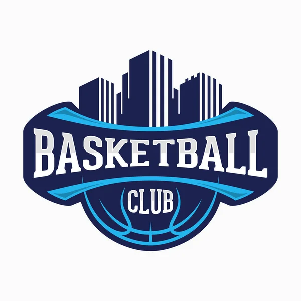 Basketbol Kulübü Vektör Logosu Modern Spor Takımı Konseptiyle Tasarlandı Vektör — Stok Vektör