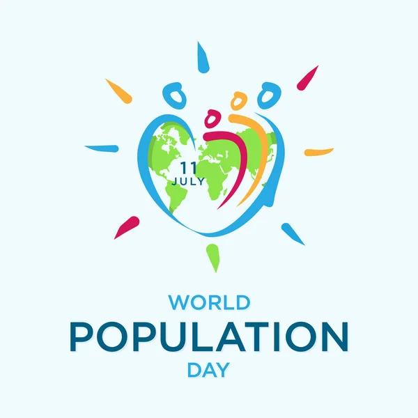 stock vector Banner or poster of world population day vector design. Vector illustration