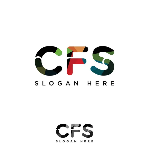 Moderno Cfs Carta Negocio Logotipo Diseño Alfabeto Icono Símbolo Vectorial — Vector de stock