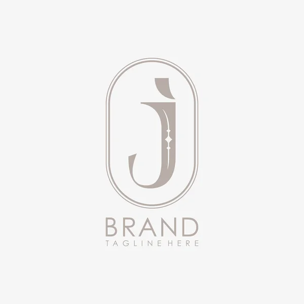 Unico Serif Lettere Maiuscole Logo Azienda Icona Business Illustrazione Vettoriale — Vettoriale Stock