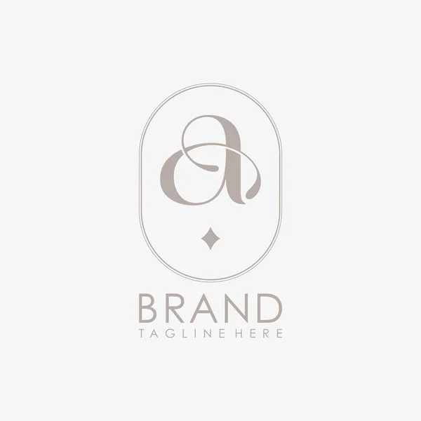 Eşsiz Harf Logo Şirketi Simge Işi Vektör Illüstrasyonu — Stok Vektör