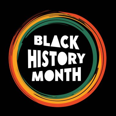 Siyah Tarih Ayı harf şablon tasarımı. Vektör illüstrasyonu