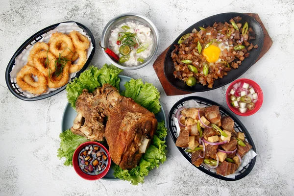 Photo Freshly Cooked Assorted Filipino Food Stock Picture