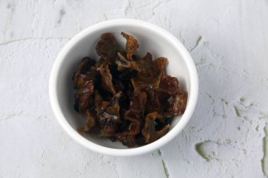 Chicharon Bulaklak 'ın ya da yağda kızartılmış domuz yağının fotoğrafı..