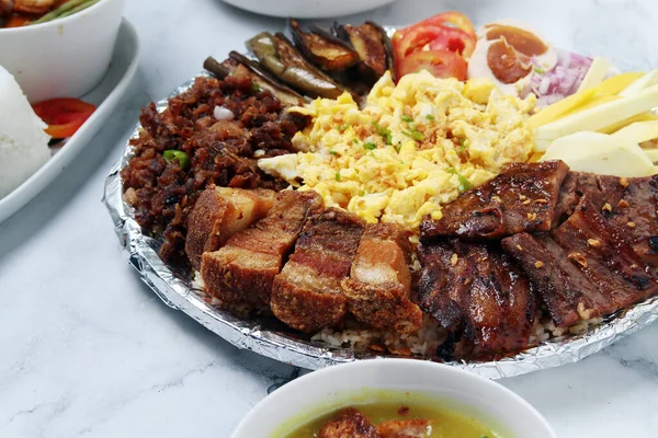 Foto Dari Piring Makanan Filipina Yang Baru Dimasak Yang Disebut — Stok Foto