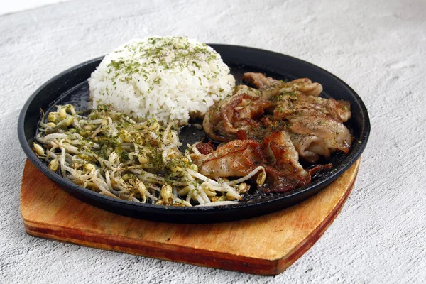 豚肉焼肉丼と呼ばれる新鮮な日本料理の写真 — ストック写真