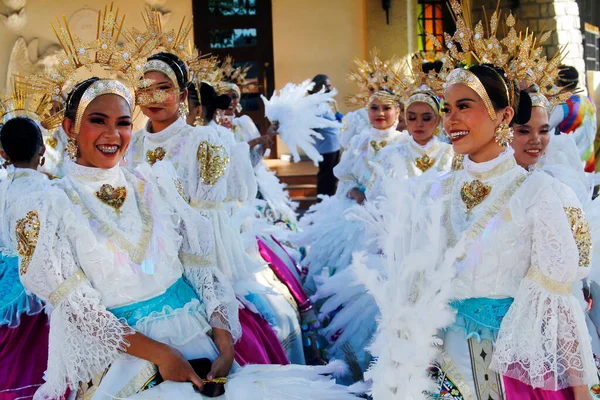 Città Antipolo Filippine Maggio 2023 Sfilata Street Dance Costumi Colorati — Foto Stock