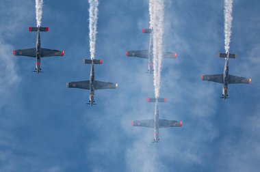 Aerobatik takım Orlik. Hava gösterileri.