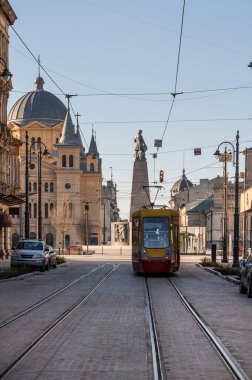 Lodz şehri - Özgürlük Meydanı manzarası.