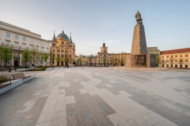 Lodz şehri - Özgürlük Meydanı manzarası.