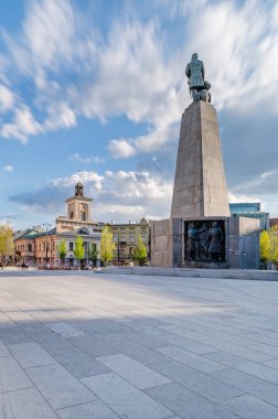 Lodz şehri - Özgürlük Meydanı manzarası.