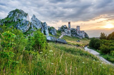 Olsztyn Kalesi - Krakow-Czestochowa tepesindeki bir şatonun kalıntıları