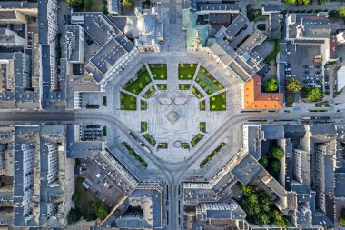 Lodz şehri - Özgürlük Meydanı manzarası.