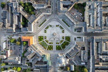 Lodz şehri - Özgürlük Meydanı manzarası.