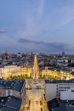 Lodz şehri - Özgürlük Meydanı manzarası.