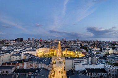 Lodz şehri - Özgürlük Meydanı manzarası.