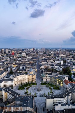 Lodz şehri - Özgürlük Meydanı manzarası.
